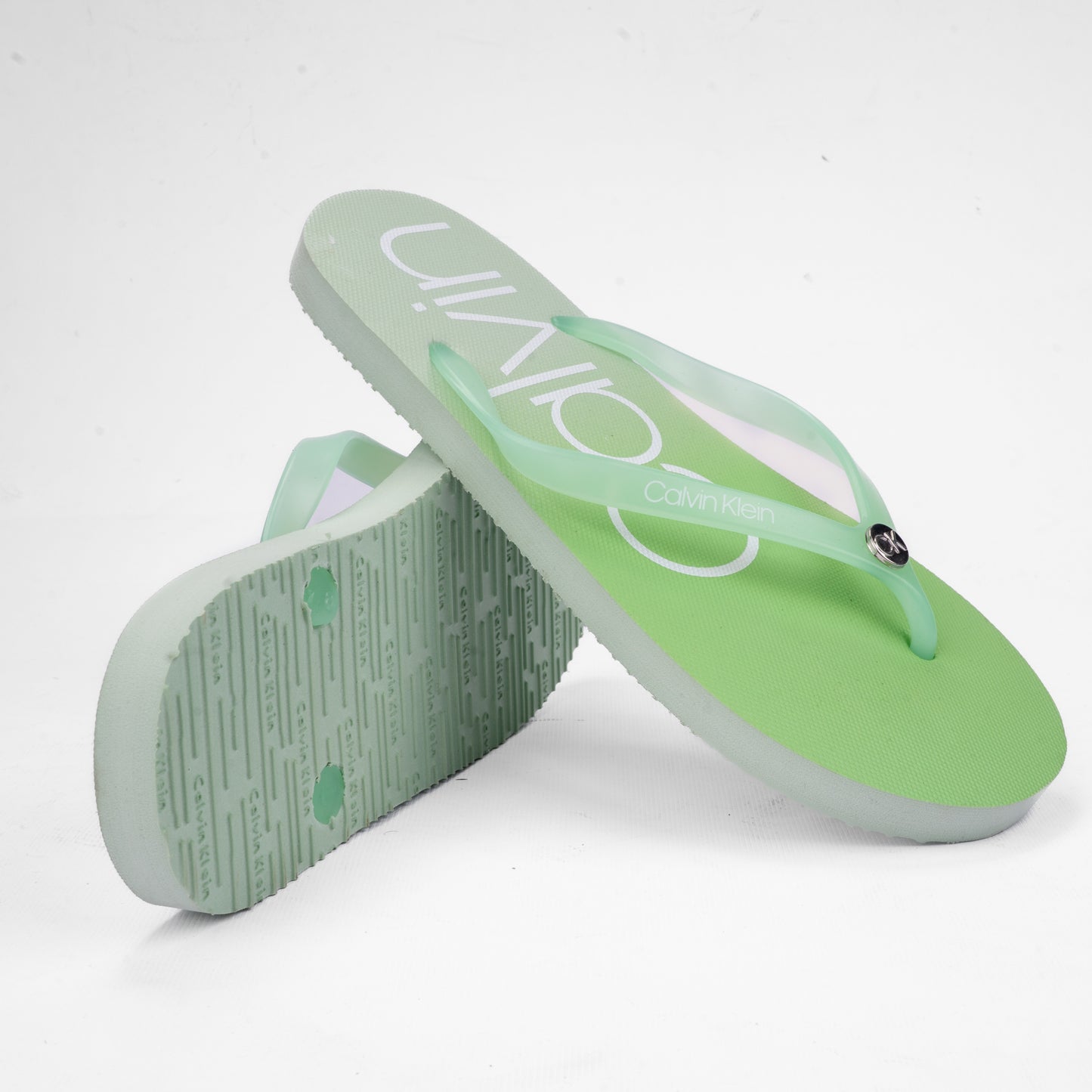 Calvin Klein Logo Print Flip-Flops