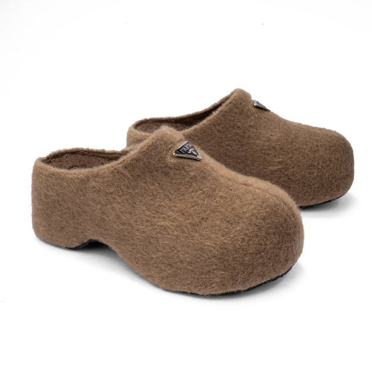 Cozy Teddy Mules
