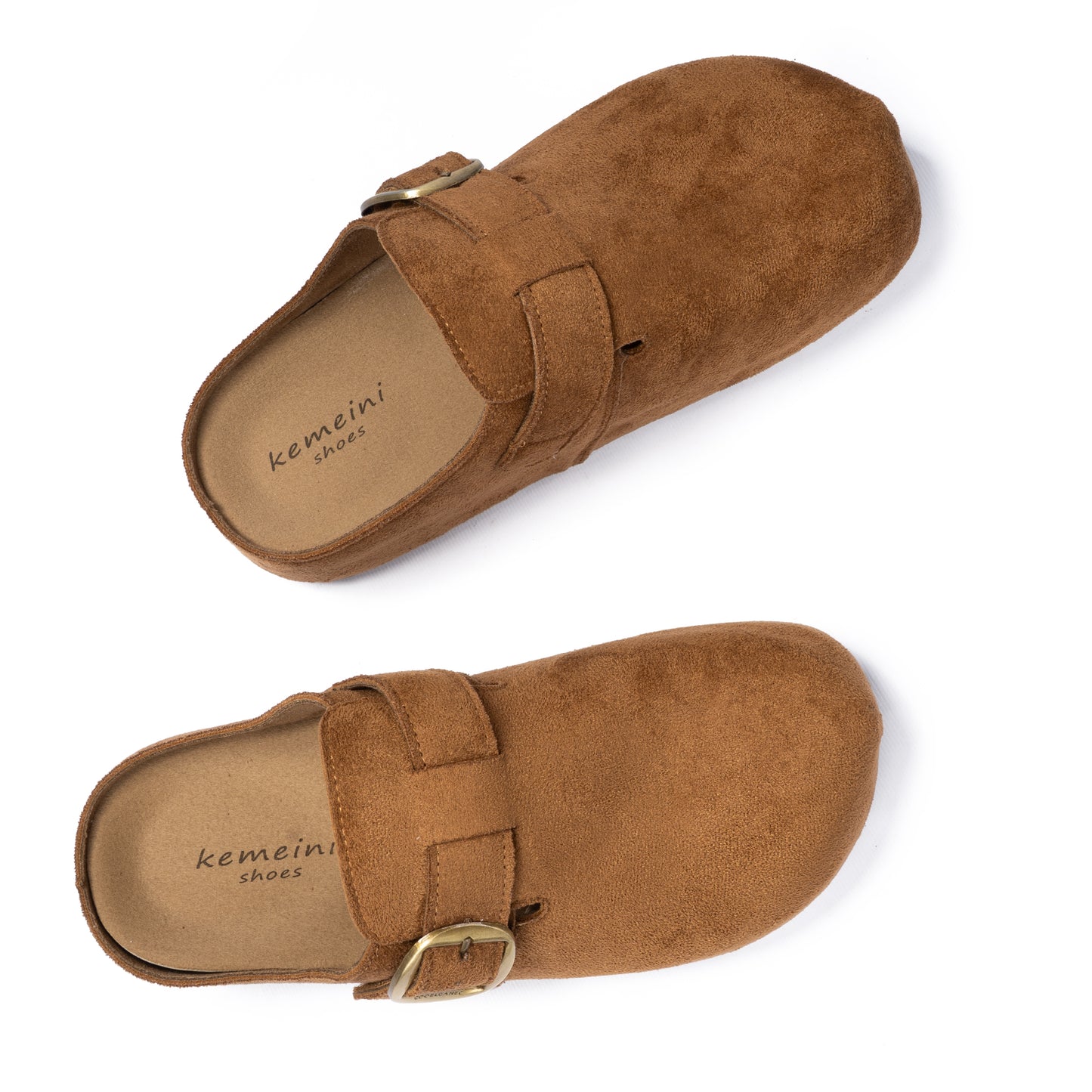 Premium Suede Platform Buckle Mules