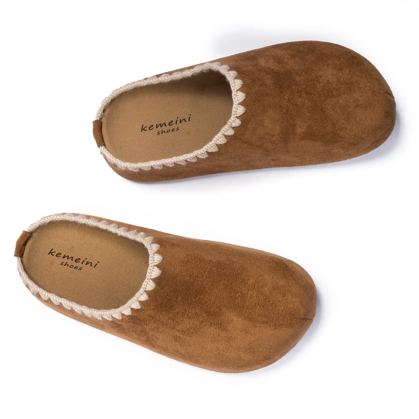 Stitched Suede Mules