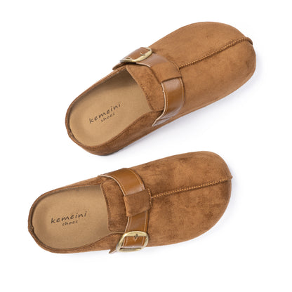 Suede Boston Clogs
