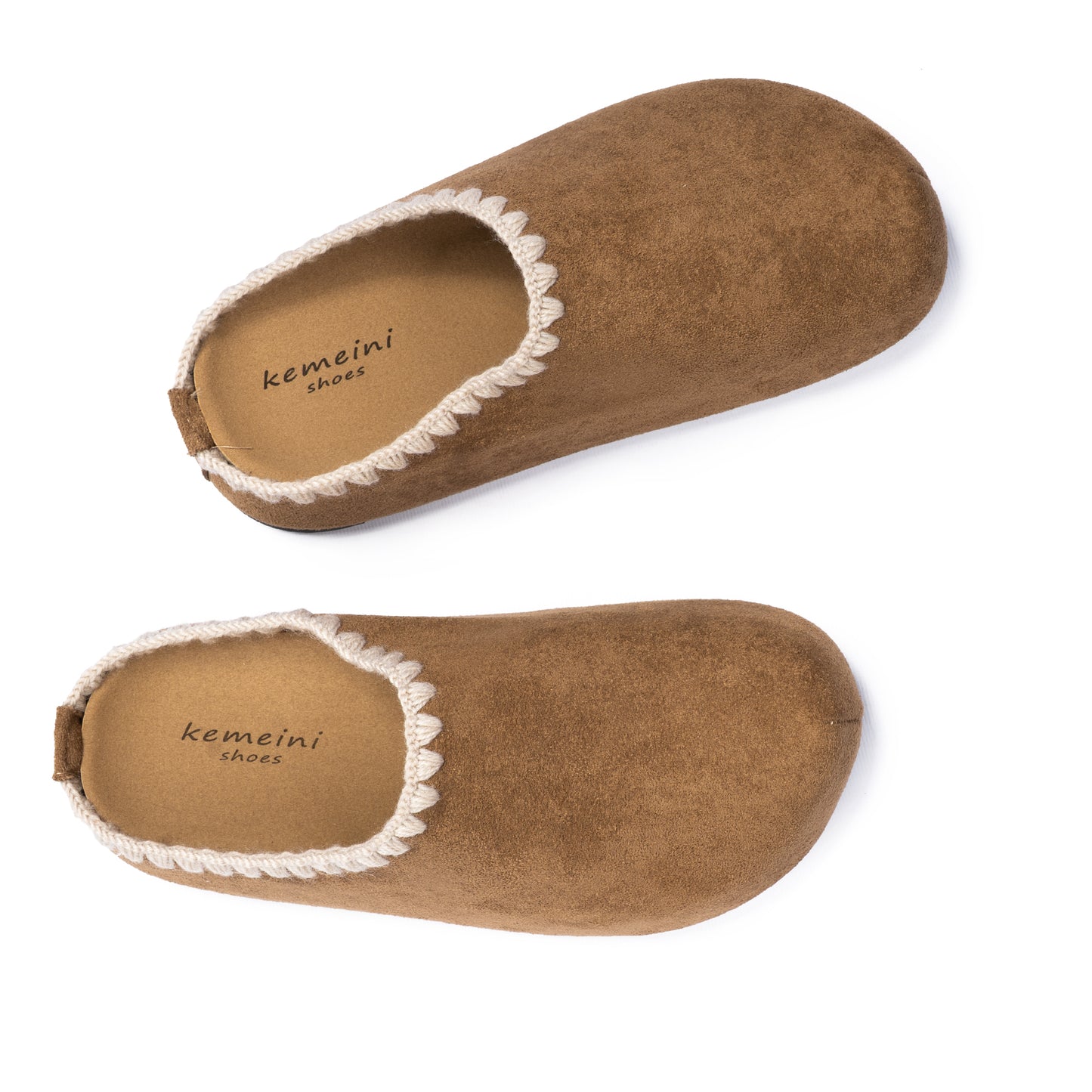 Stitched Suede Mules