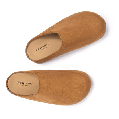 Minimalist Suede Platform Mules