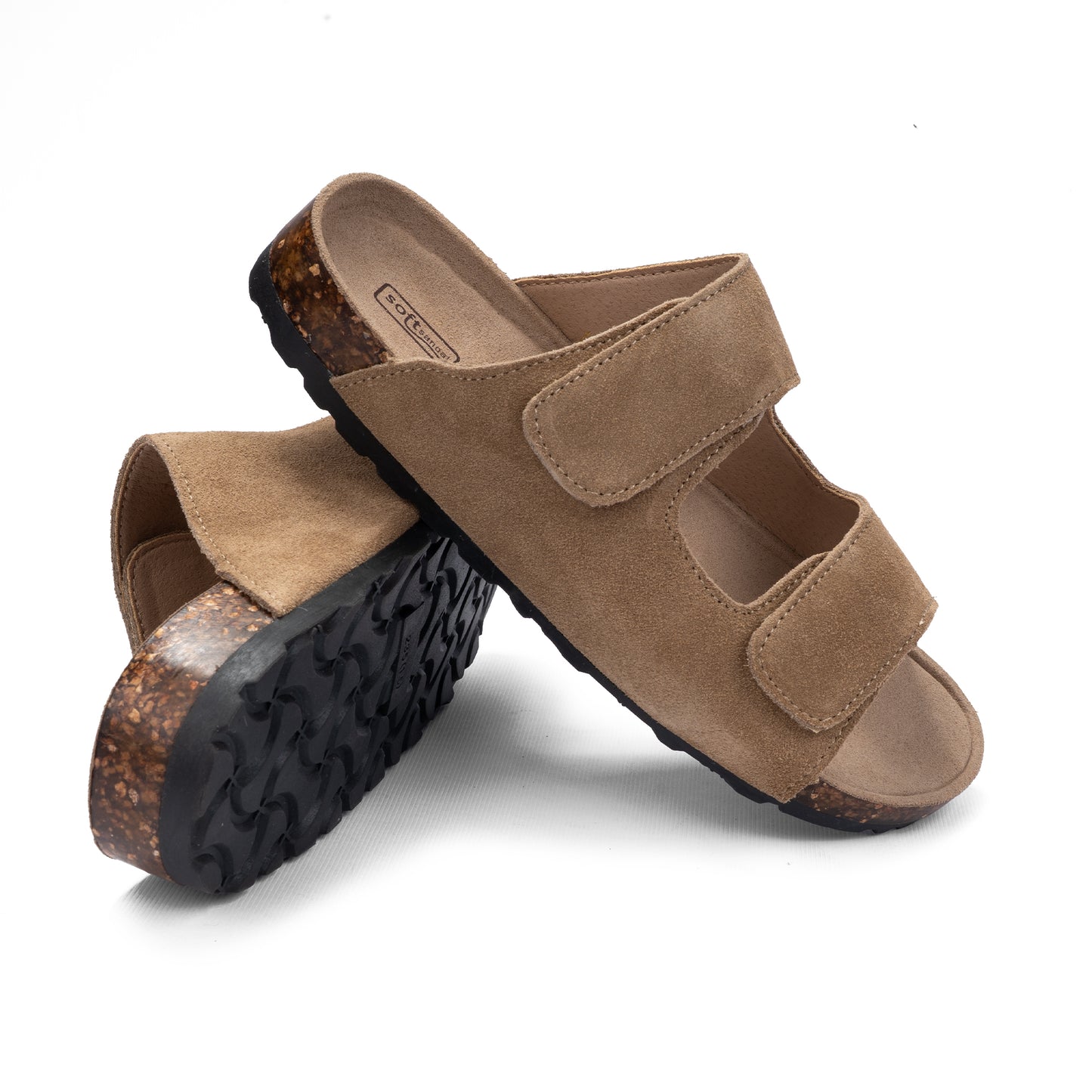 SoftStep Suede Slides