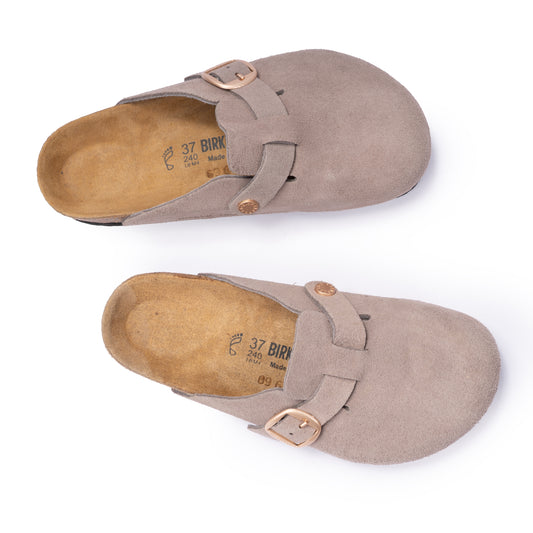 Birkenstock Boston Suede Classic Clogs