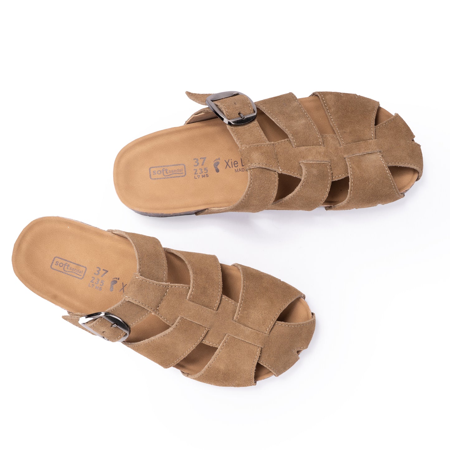 Suede Fisherman Sandals