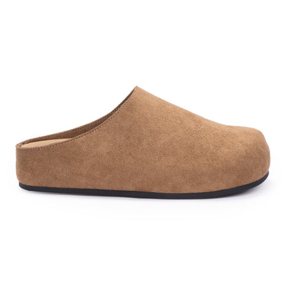Minimalist Suede Platform Mules