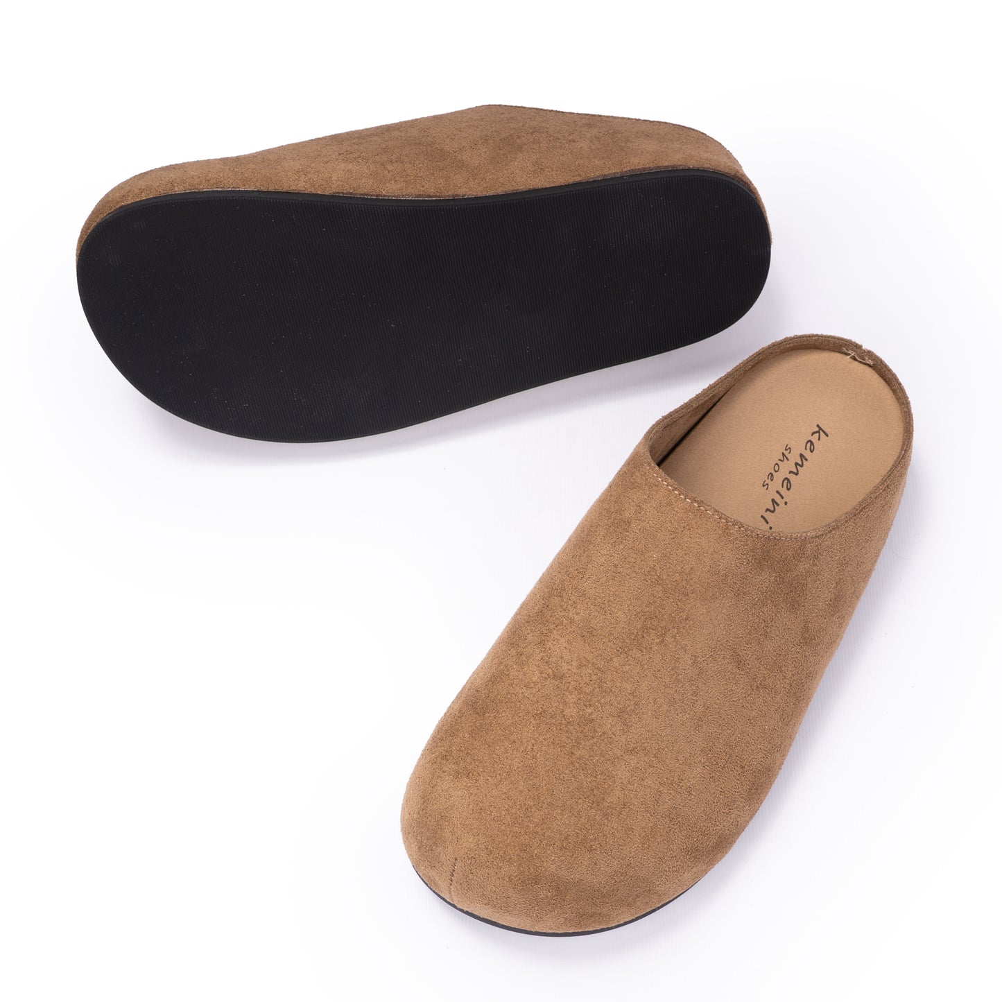 Minimalist Suede Platform Mules