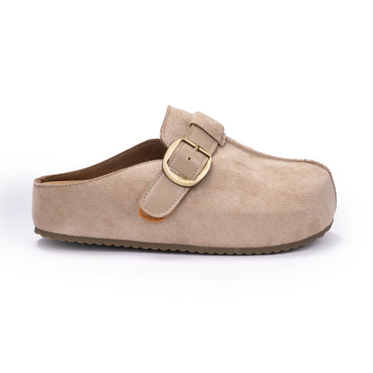 Suede Boston Clogs