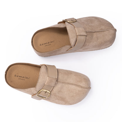 Suede Boston Clogs