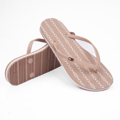 Tommy Hilfiger Monogram Chain Flip-Flops