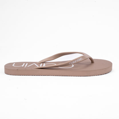 Calvin Klein Logo Print Flip-Flops