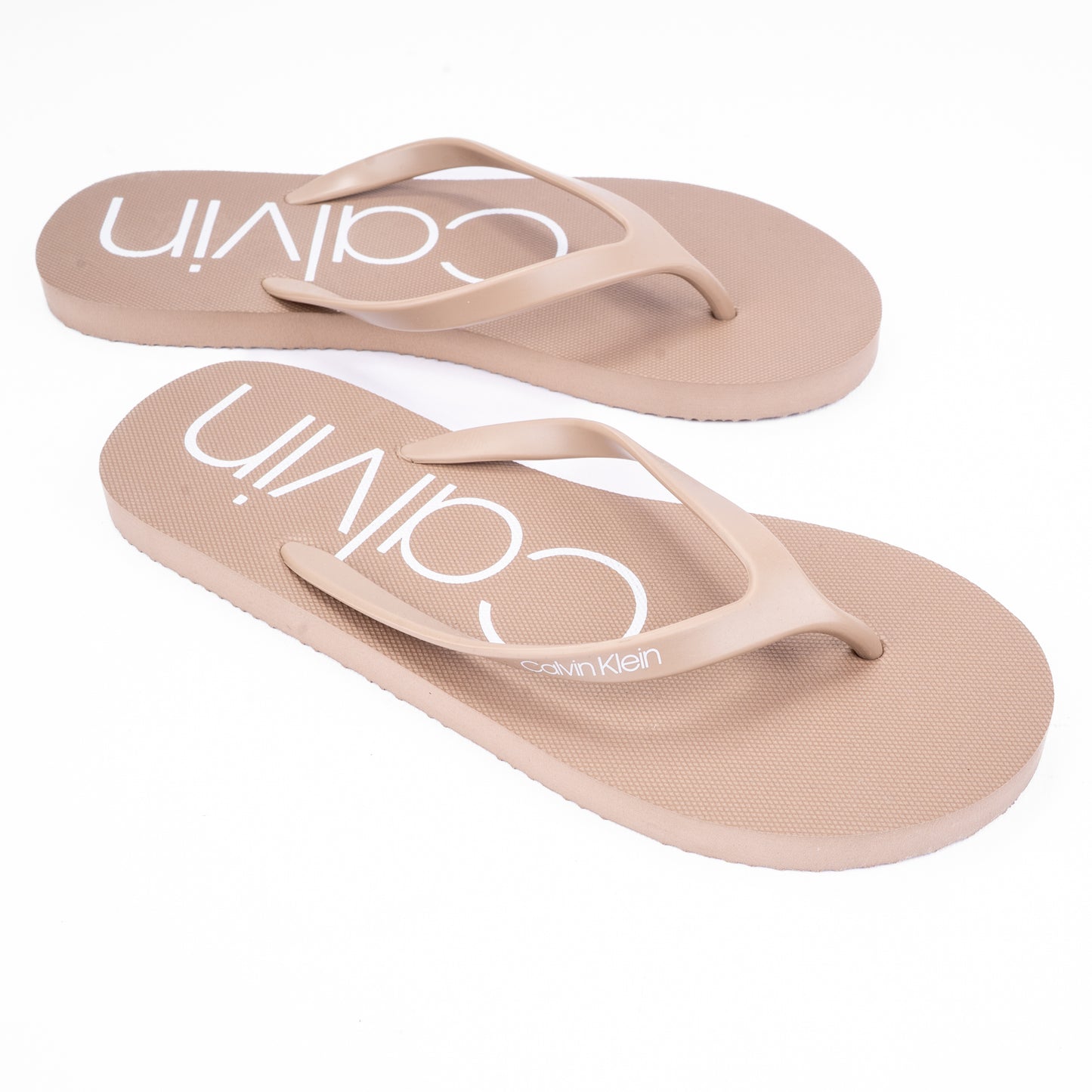 Calvin Klein Logo Print Flip-Flops
