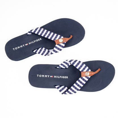 Tommy Hilfiger Striped Webbing Flip-Flops