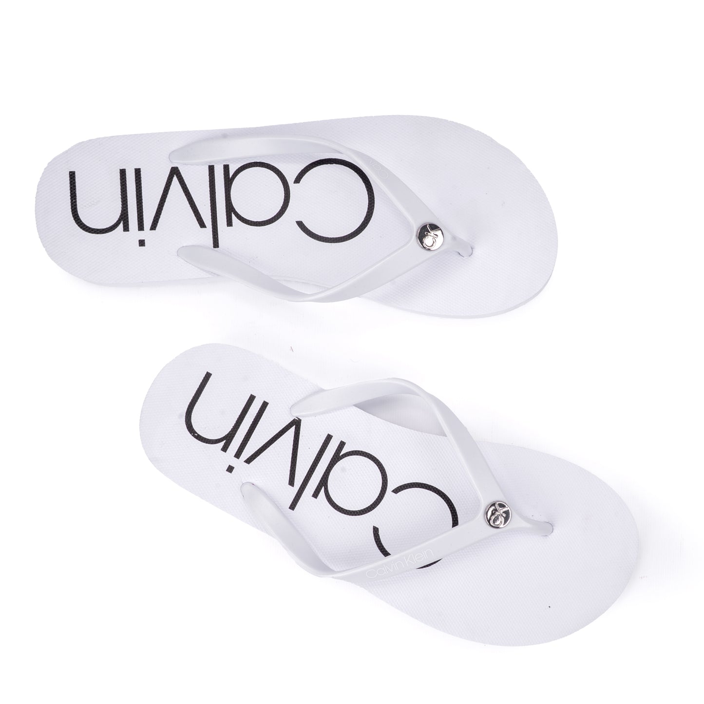 Calvin Klein Logo Print Flip-Flops