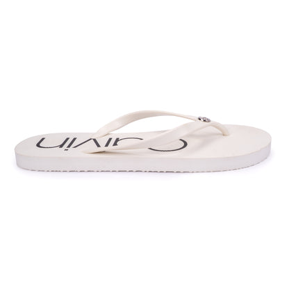 Calvin Klein Logo Print Flip-Flops