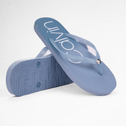 Calvin Klein Logo Print Flip-Flops