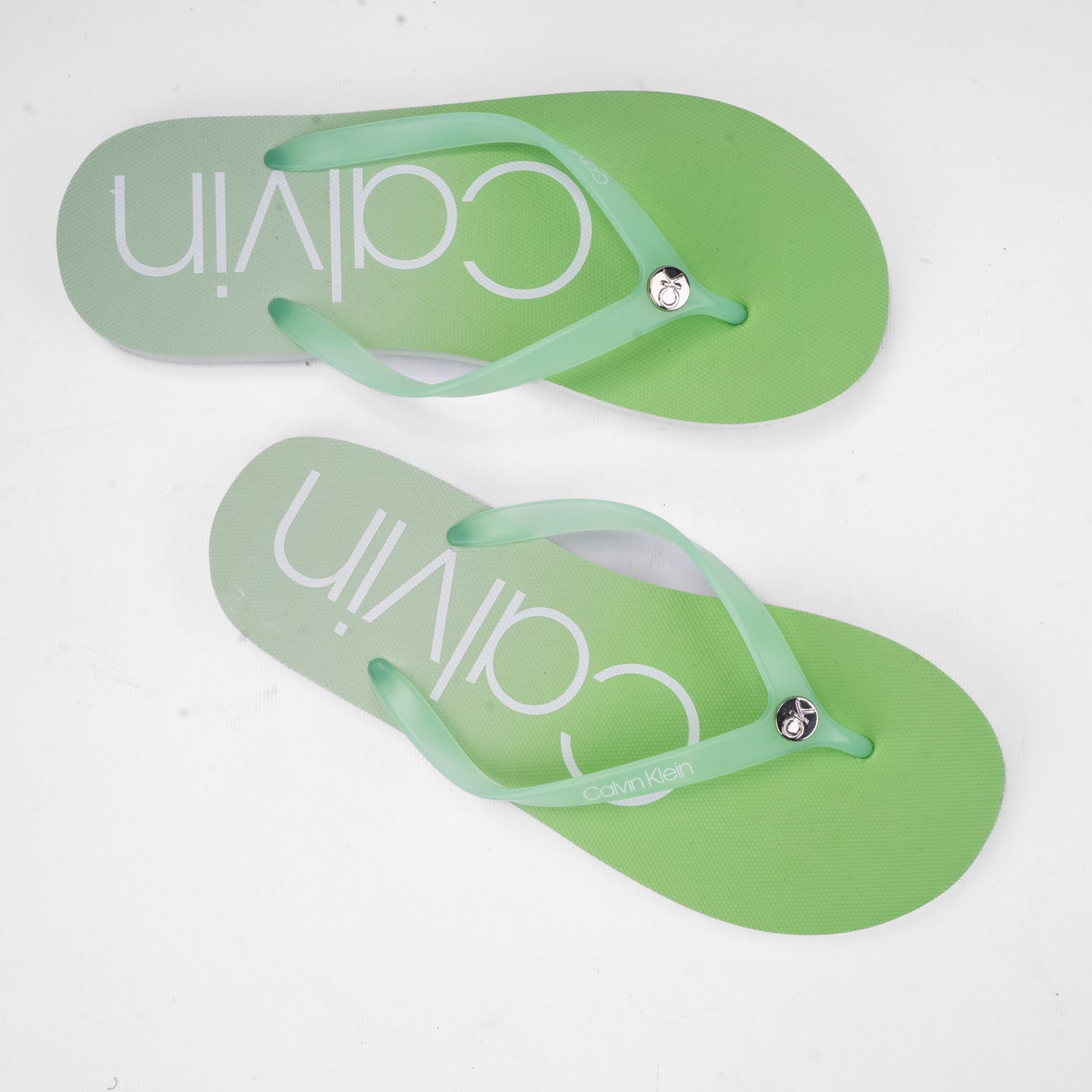 Calvin Klein Logo Print Flip-Flops