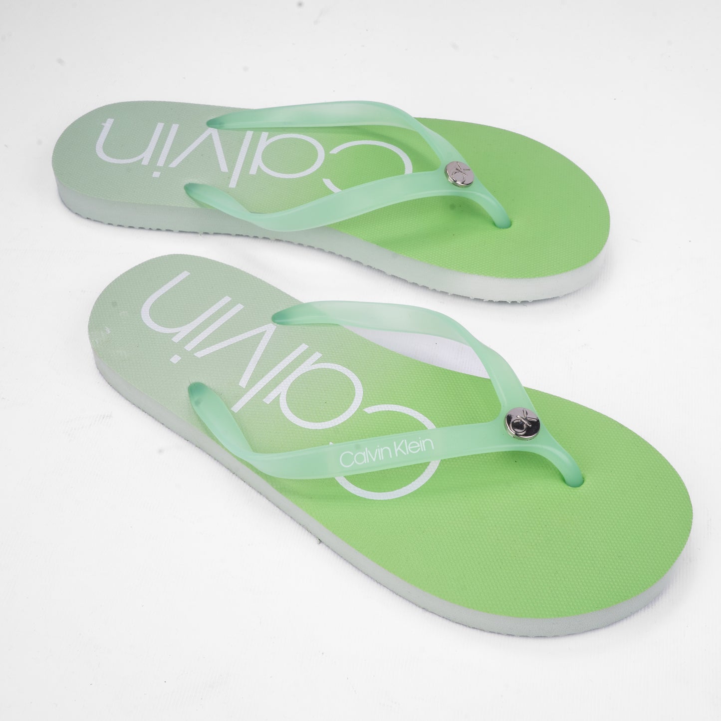 Calvin Klein Logo Print Flip-Flops