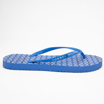 Tommy Hilfiger Blue Patterned Flip-Flops