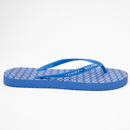 Tommy Hilfiger Blue Patterned Flip-Flops