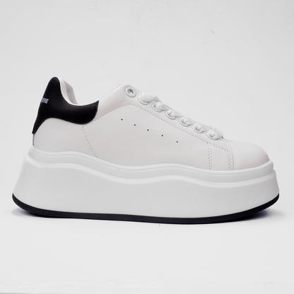 Canvas and Leather Blend 'Bear' Sole Sneakers