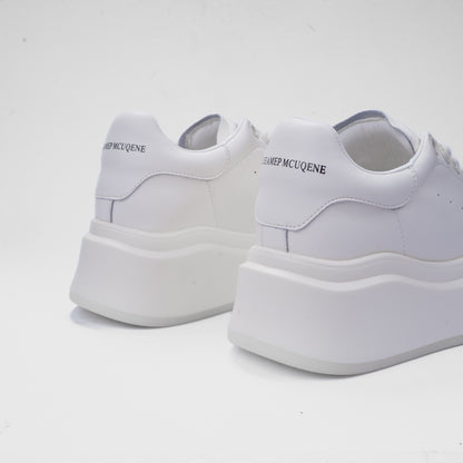 Canvas and Leather Blend 'Bear' Sole Sneakers