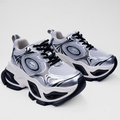 Metallic Chunky Sneakers